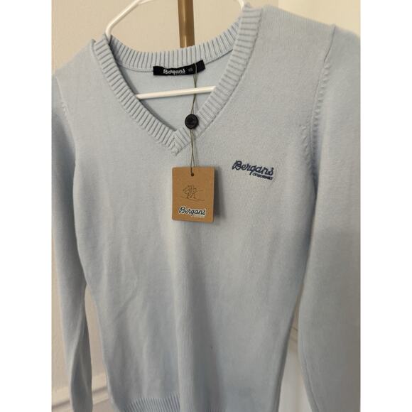 BERGANS OF NORWAY Women Arna Lady Genser Sweater 5453 Blue New With Tags XS - Picture 2 of 7